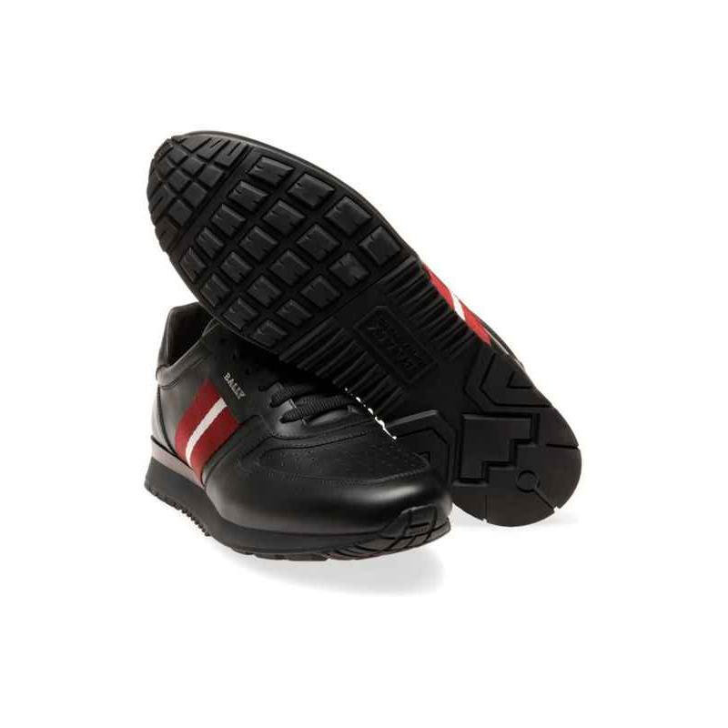 巴利bally 运动休闲鞋男士黑色logo侧饰休闲运动鞋 图片色 9.