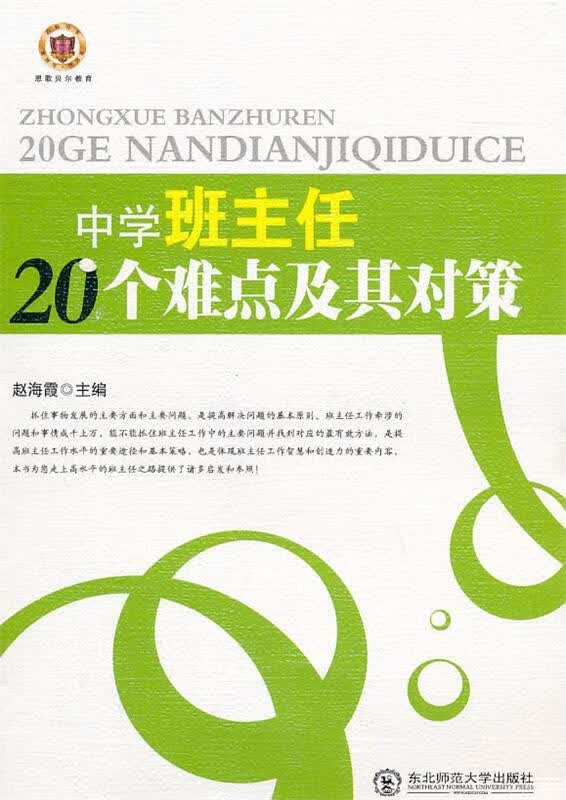 中学班主任20个难点及其对策【正版好书，下单速发】