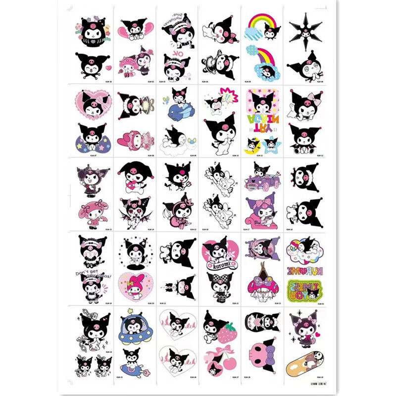 山头林村儿童纹身贴纸库洛米凯蒂猫美乐蒂防水持久可洗卡通可爱小清定制 新款库洛米30张