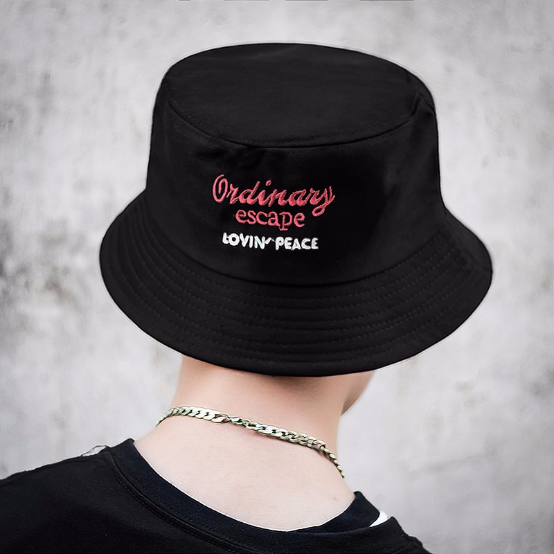 裴娅渔夫帽男夏季ins潮大头围春夏防晒帽子潮牌遮阳帽男士太阳帽短檐