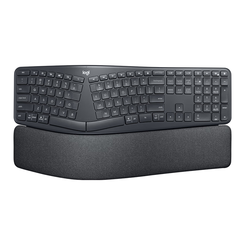 罗技 Ergo K860商用人体工学键盘 分体式
