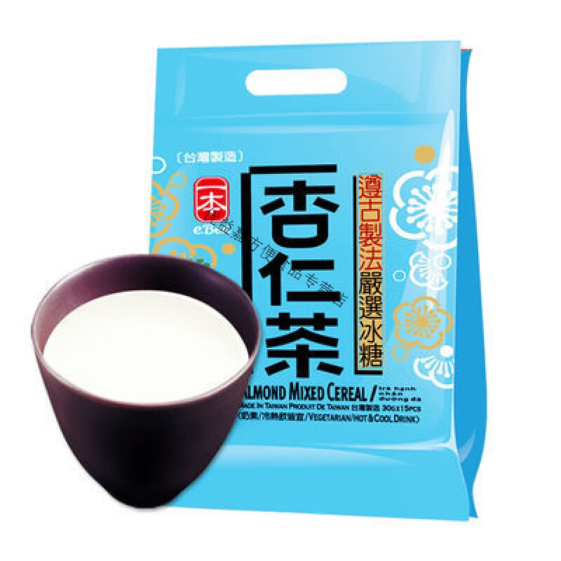 食芳溢臺灣原裝進(jìn)口一本杏仁粉 300g 即食沖調(diào)飲品杏仁茶代餐粉 300g