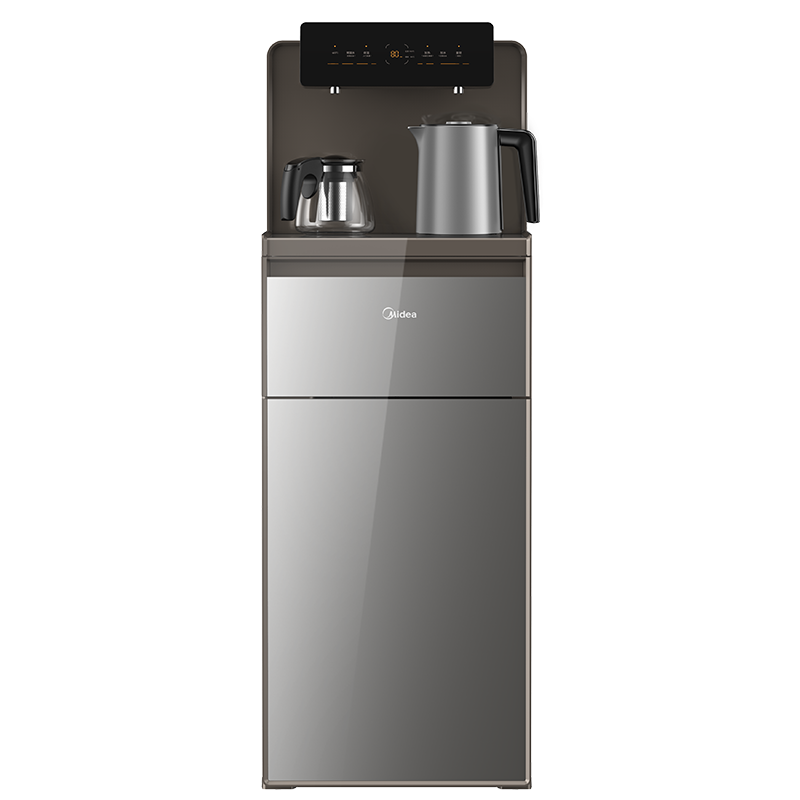 美的（Midea）茶吧机饮水机家用办公高端智能立式下置式背板防烫壶自动注水温热YR1620S-X