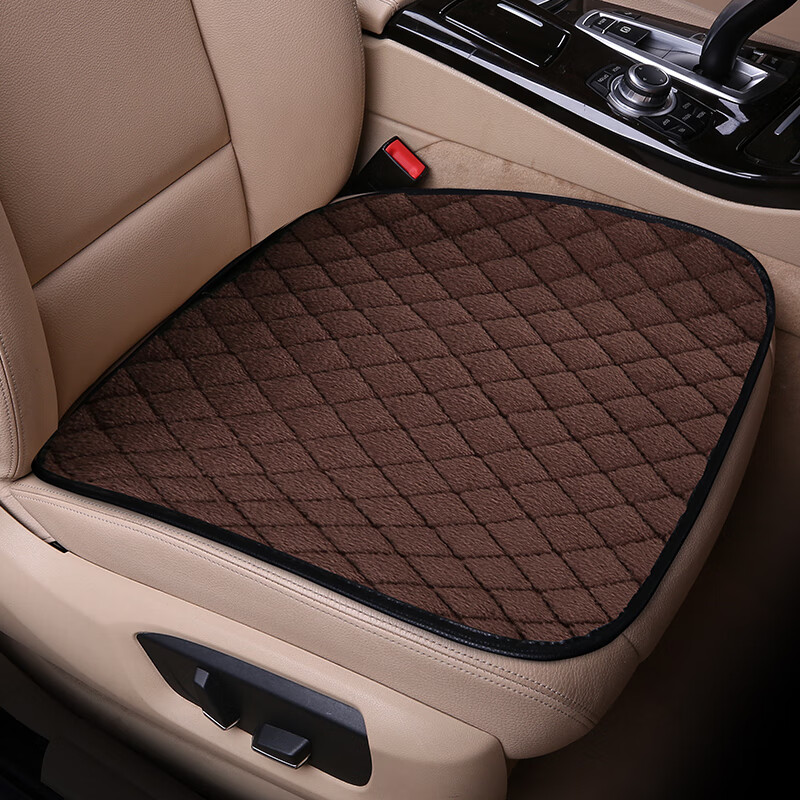 清峰柏汽车后排坐垫单片长条三人座后座小车轿车冬季冬季无靠背毛绒