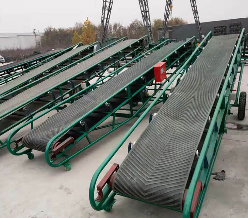 曦凰定制移动升降粮食输送机传动带爬坡防滑皮带抛粮机可升降装卸货运