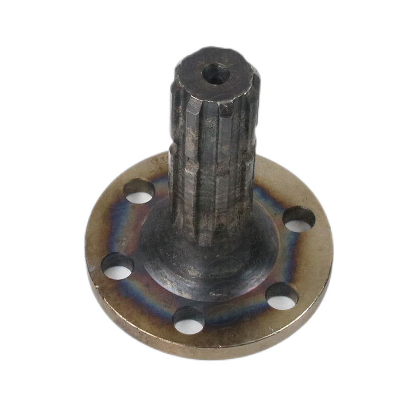 東方紅拖拉機(jī)發(fā)動(dòng)機(jī)動(dòng)力輸出軸頭原廠加粗加硬六孔八鍵軸頭4孔6鍵120418 小六孔八鍵軸頭（38mm）