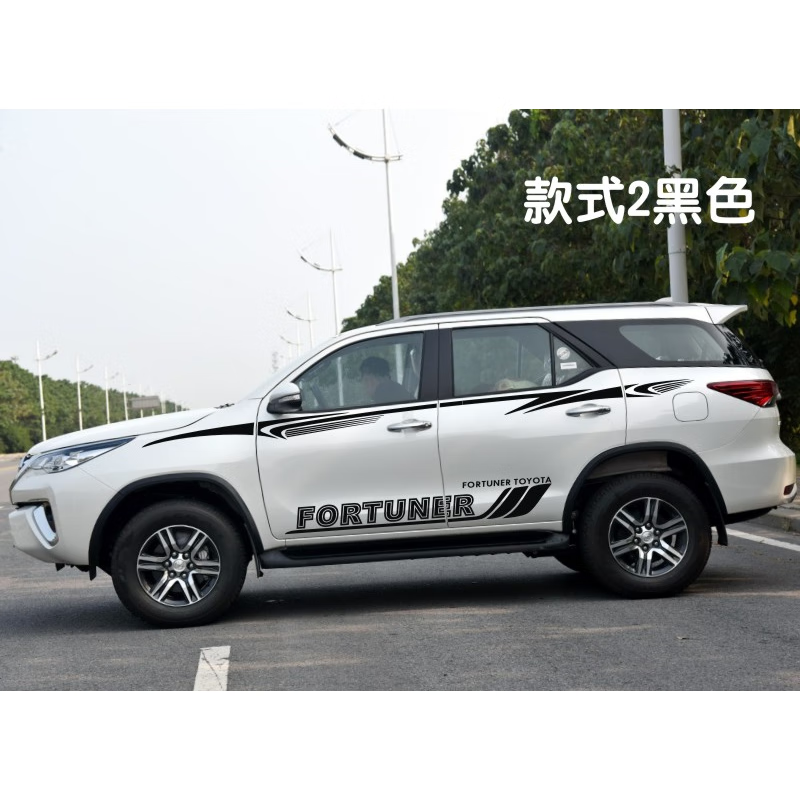 车爱雅丰田奔跑者车贴拉花 专用车身彩条贴纸 穿越者腰线改装装饰贴花