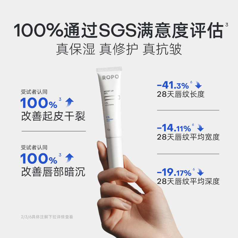 ROPO诺卜2.0唇部精华液啫喱唇膜补水保湿淡化唇纹精华乳10g