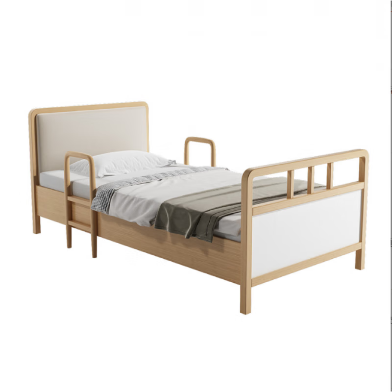 定制适老化老年床敬养老院实木自理护理床手摇扶手老人单人床家具