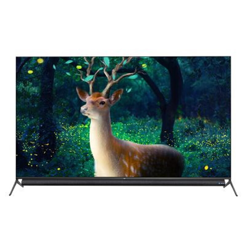 tcl 65p9 65英寸 原色高色域 人工智能语音 安桥一体式圆柱音响 无边