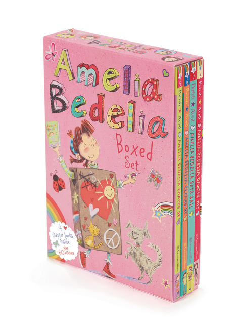 英语读物 原版进口 课外阅读 艾米莉4册套装 Amelia Bedelia  第二辑 美国小学推荐读物 校园章节桥梁书