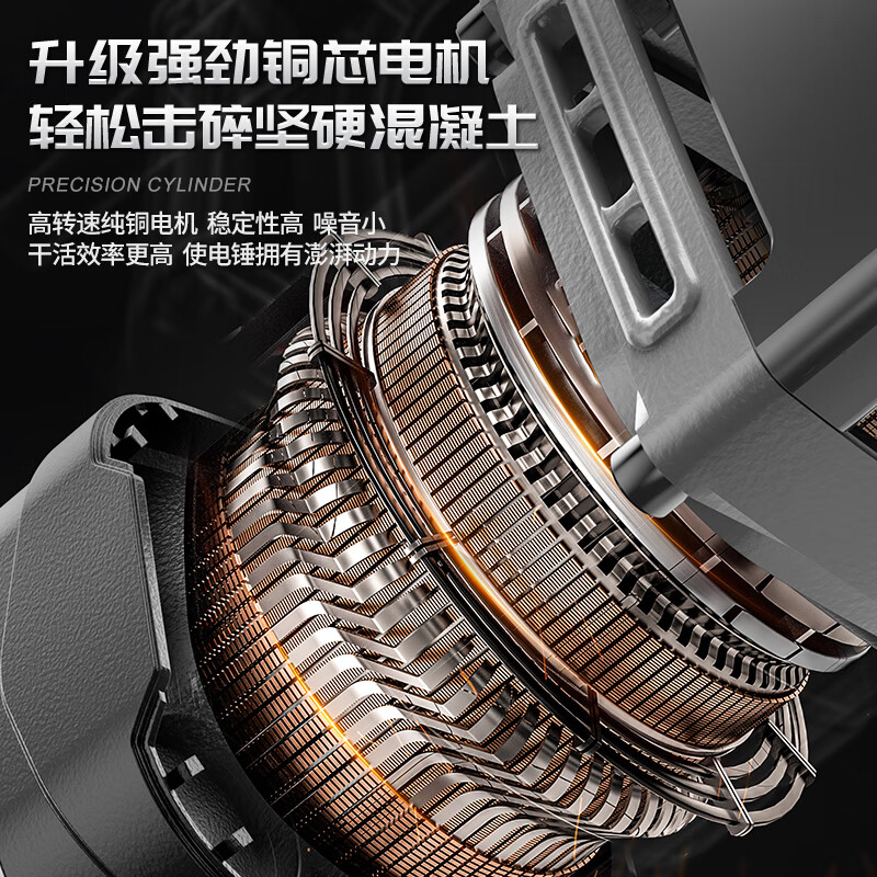 欧莱德(OU LAI DE)电锤电镐冲击钻三用带安全离合多功能混凝土电钻工业级