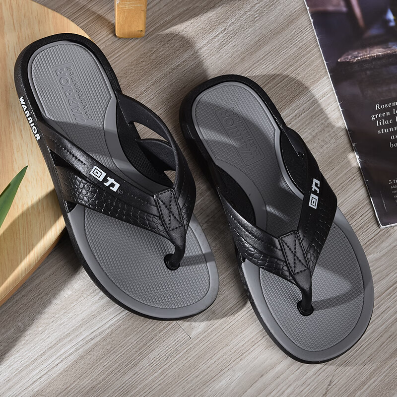 回力上海新款人字拖鞋男夏季沙滩男拖鞋厚底潮牌男拖防滑舒适拖鞋