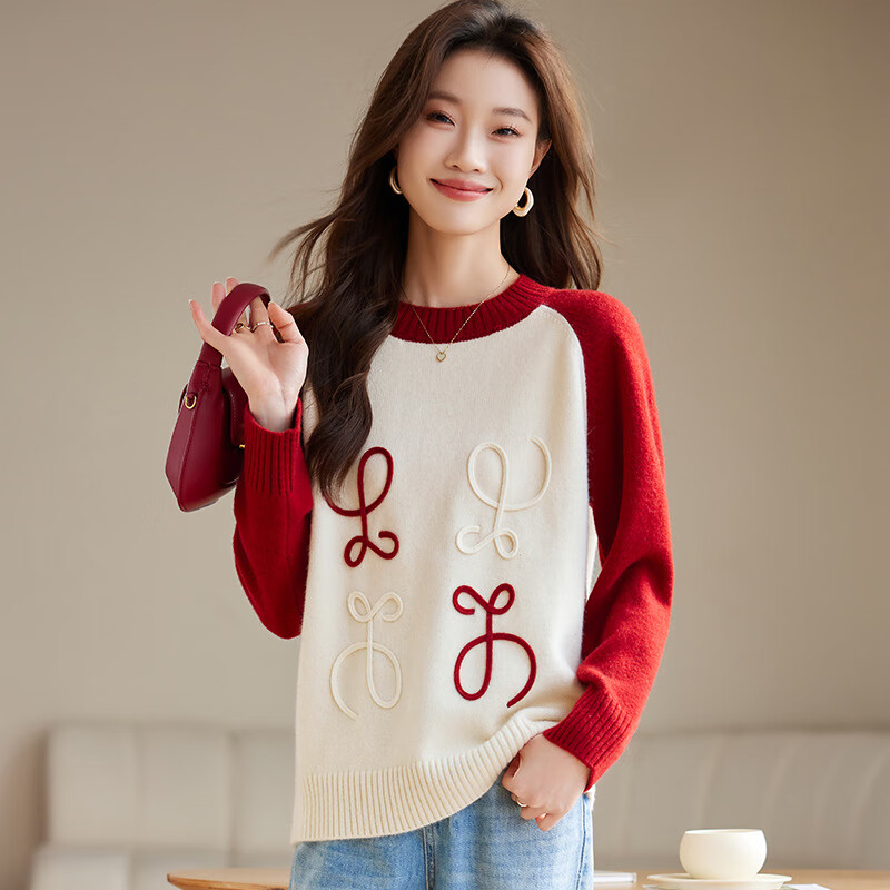 mms严选时尚好看的毛衣女2024新款秋冬宽松欧货漂亮打底衫针织衫内搭