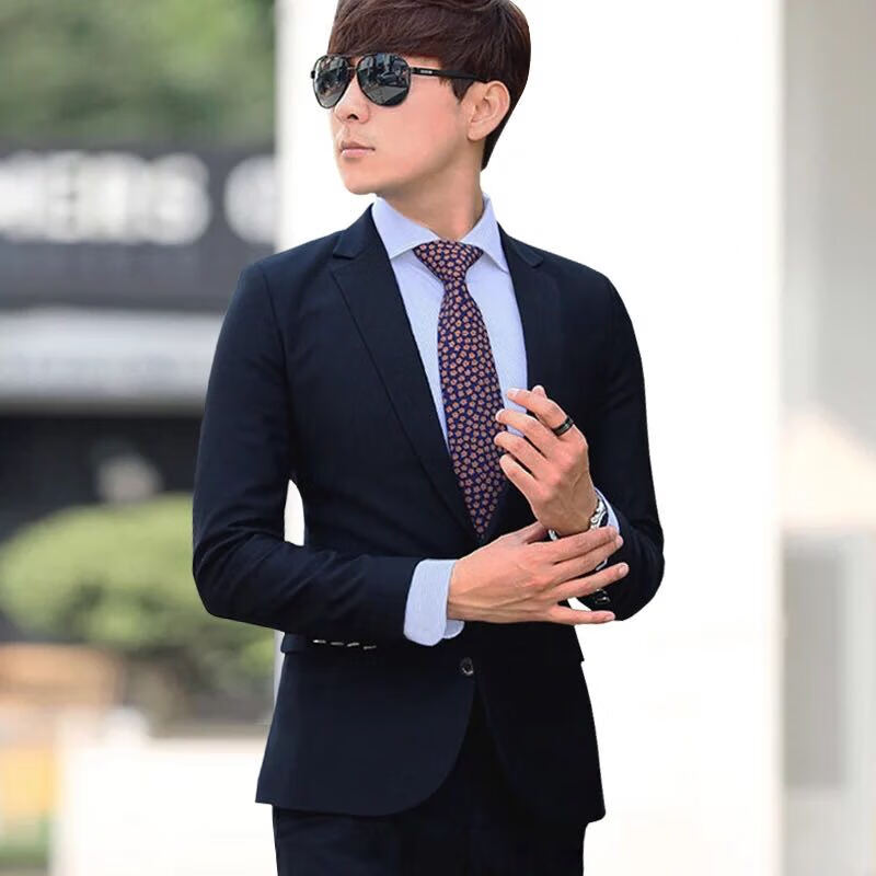 藏青色【上衣 西裤】 170/m体重100-110斤