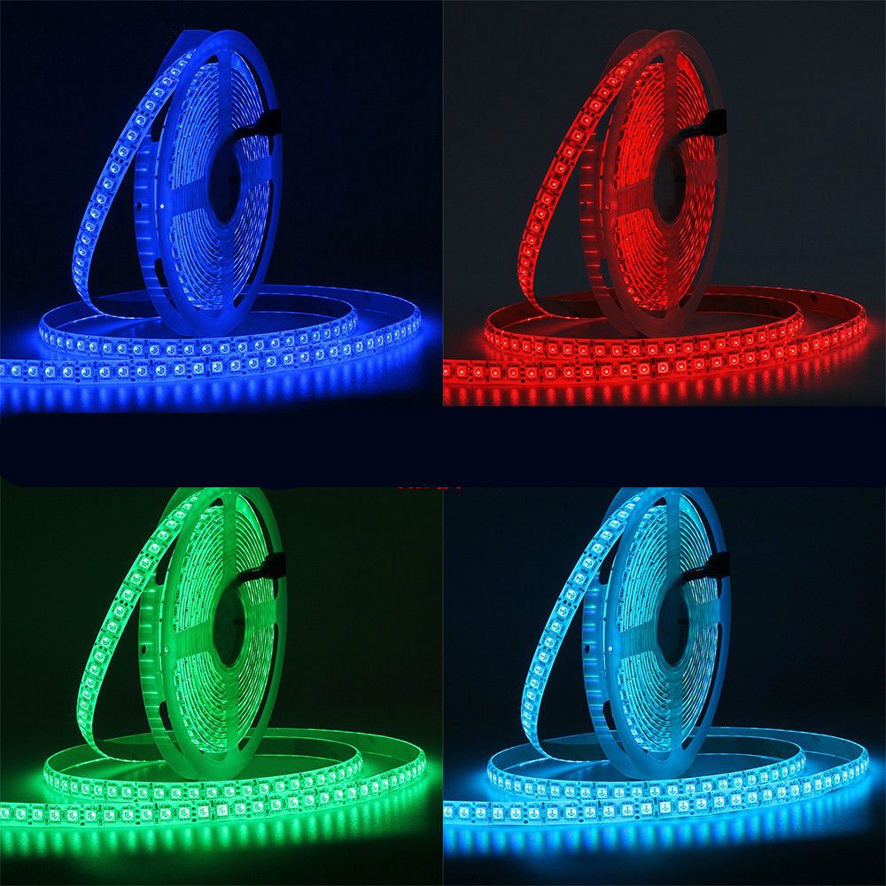 哲弘地led彩色灯带3528  5050遥控变色灯条七彩rgb跑马流水闪光12v