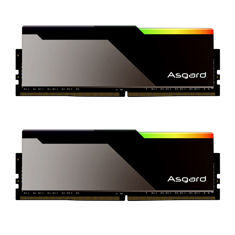 Asgard 阿斯加特 博拉琪 DDR5 6600MHz RGB 台式机内存 灯条 黑色 32GB 16GBx2