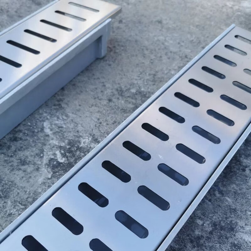 南啵丸成品排水沟u形槽厨房排水沟槽 不锈钢盖板水沟排水槽地沟水槽