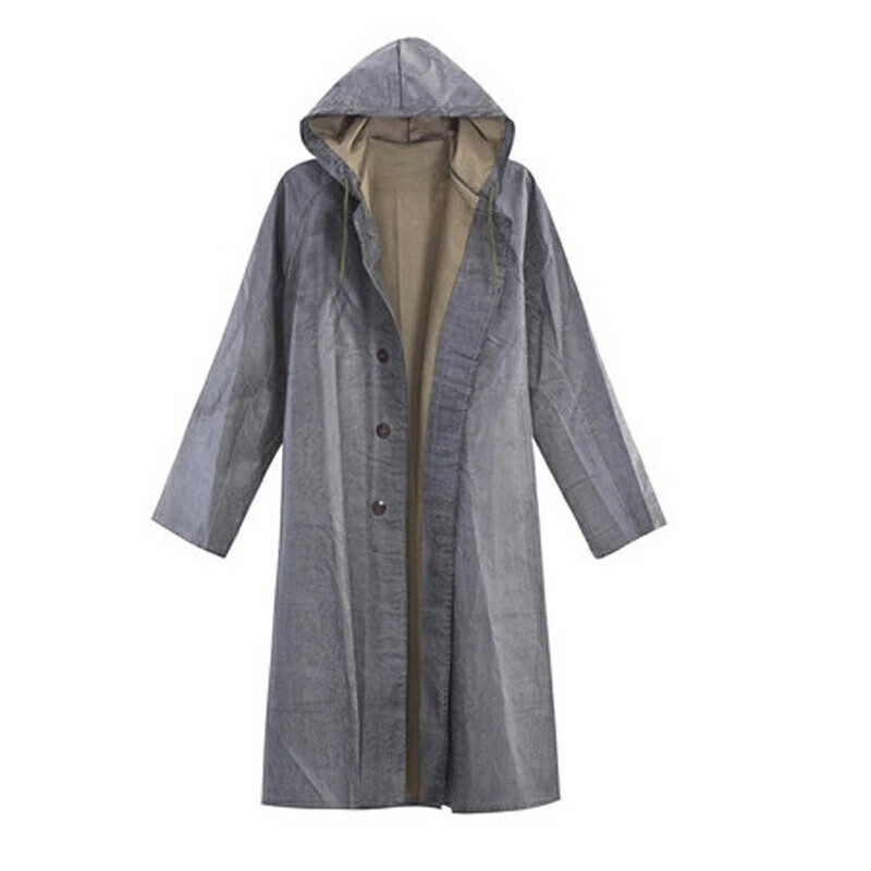 全身长款雨衣单人帆布雨披老式雨衣耐磨干活成人农用 黑色 老式长雨衣