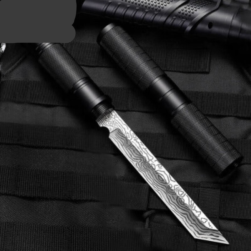 尼泊尔军弯刀大号荒夫防爆瑞士军刀车载防身棍刀户外合法随身 黑 黑色