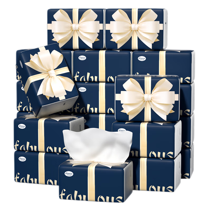 梵布伦斯大包蝴蝶结纸面巾360张实惠装餐巾纸卫生纸家庭装擦手抽纸 蝴蝶结抽纸 5层 360张*20包