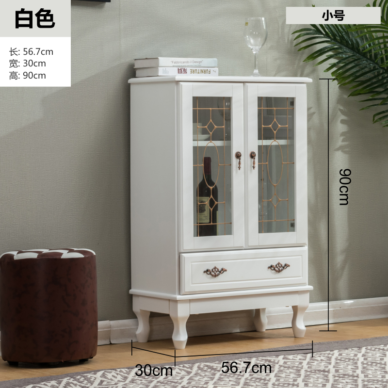 睿思峻博欧式实木餐边柜餐厅简约茶柜储物柜美式客厅小柜子碗柜厨房
