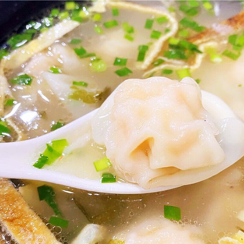 宜享健康南京传统美食李记清真馆虾仁小馄饨速食云吞手工混沌抄*