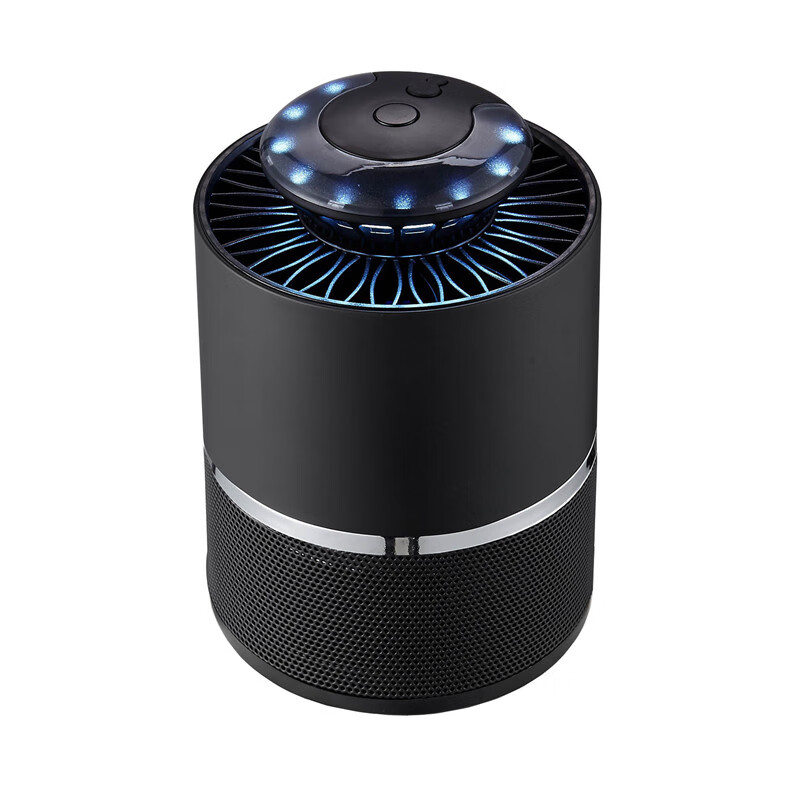 小禾灭蚊器灭蚊灯捕蚊器光触媒诱蚊孕妇婴儿静音蓝光光波家用 黑金色