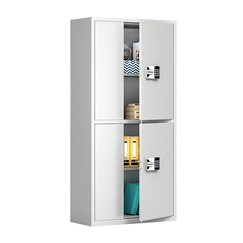 中伟电子保密柜档案柜资料柜加厚钢板保险柜密码锁钢制保险柜办公柜智能密码电子锁通体双节文件柜