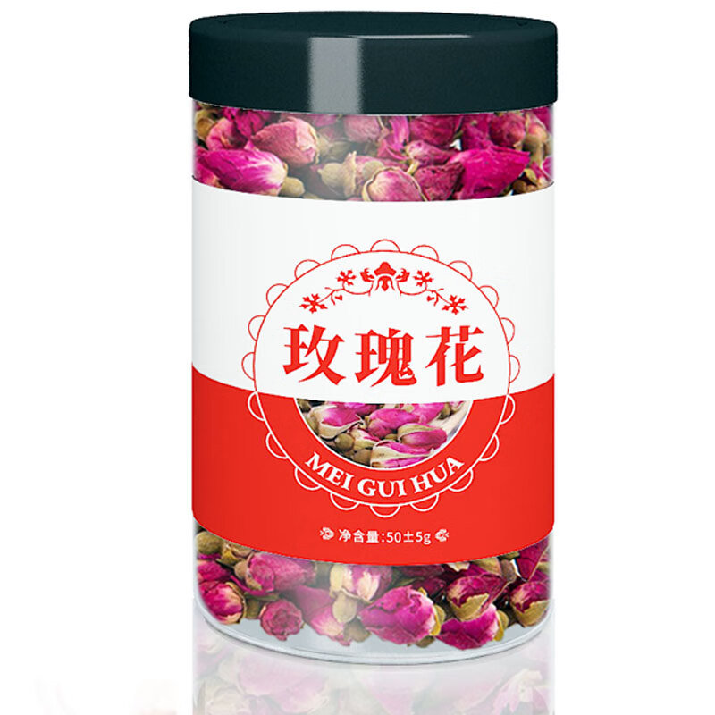 玫瑰花茶茶包大朵平阴特级茶叶罐装无硫 玫瑰花茶1罐