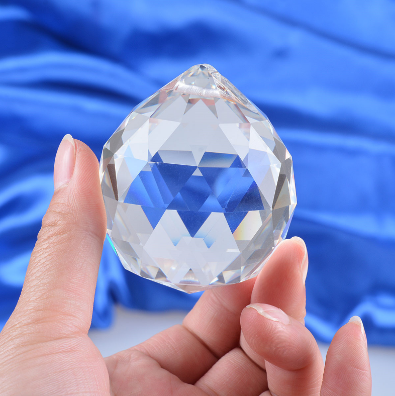 儿童奖励礼品玻璃水晶透明切面有孔球形吊坠小孩子宝藏挖宝石玩具 2