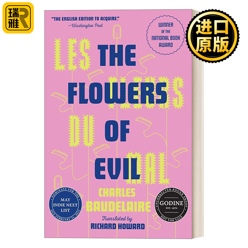 英文原版 恶之花 les fleurs du mal (the flowers of evil) 法国诗集
