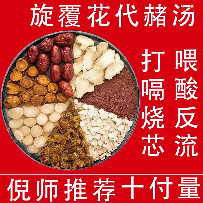 有仁堂旋复代赭汤旋覆花代赭石汤10副炙甘草人参生姜红枣中材原料 一