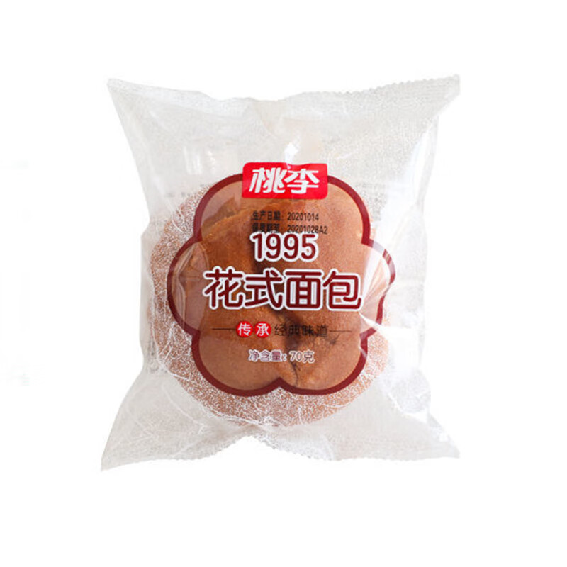 桃李1995花式面包整箱营养早餐粗粮经典70g*10袋手撕老式代餐食品