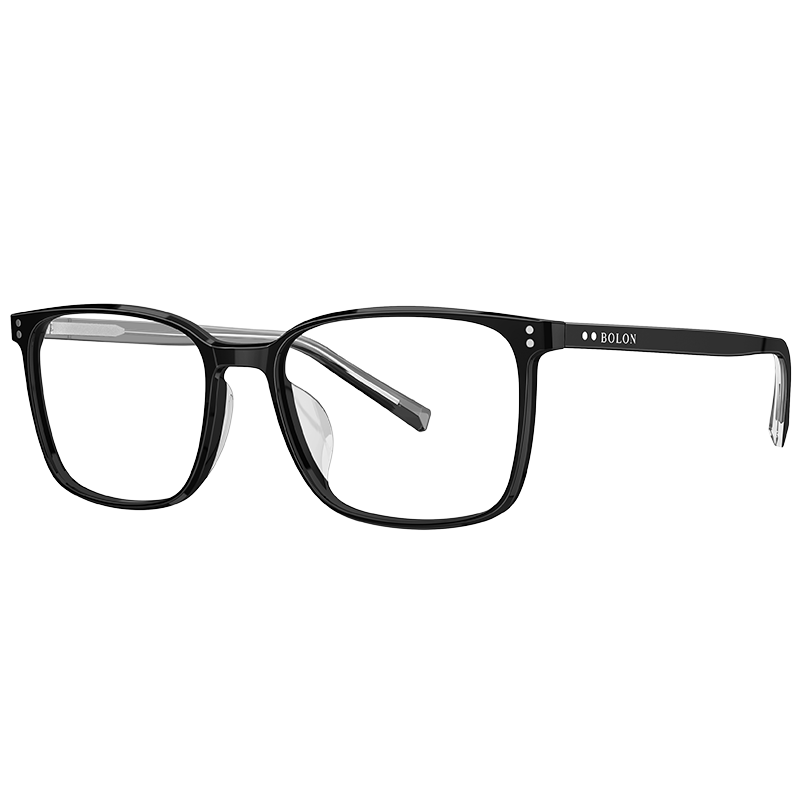 BOLON 暴龙 2020新款暴龙光学镜板材框男女款镜框近视眼镜架BJ3088 B10-黑色