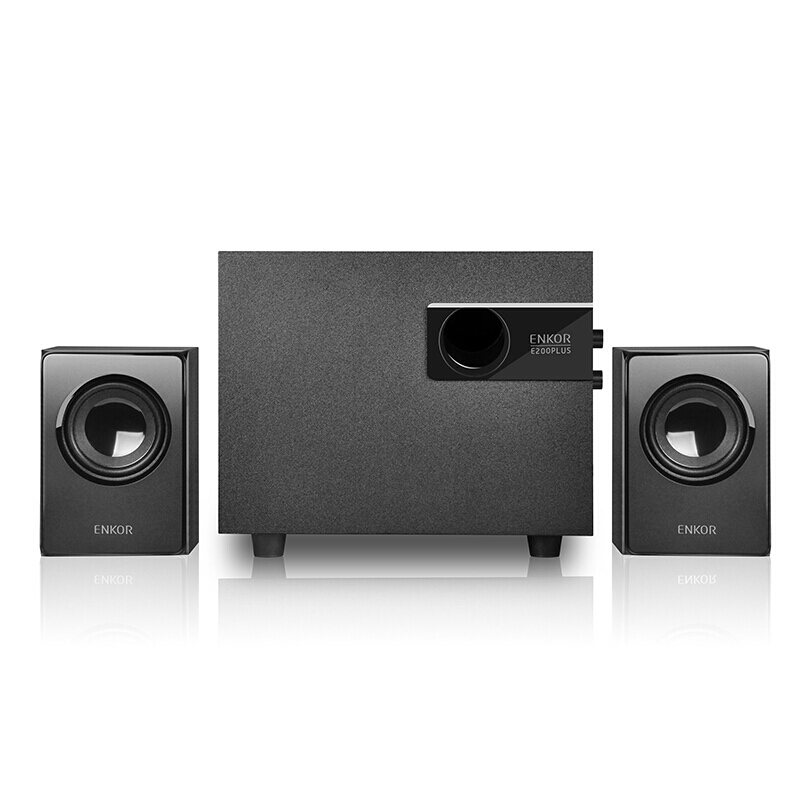 恩科（ENKOR）E200PLUS 多媒体电脑笔记本音箱 2.1木质音响低音炮
