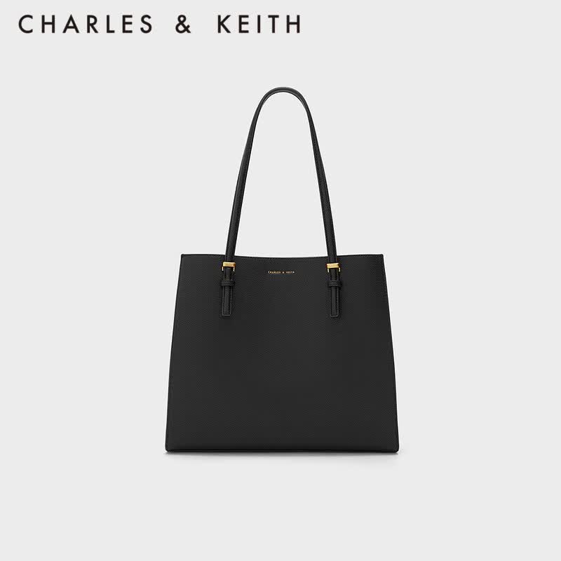 CHARLES&KEITH质感纯色大容量手提包托特包包女包女士CK2-30781650-6 Black黑色 XL怎么样,好用不?