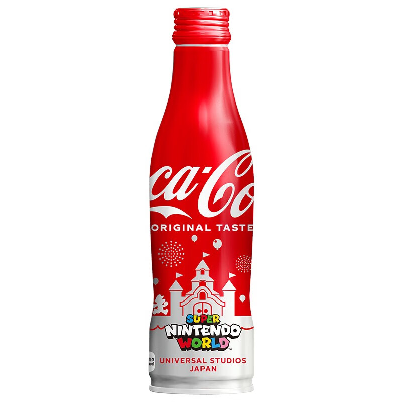 日本进口 可口可乐 任天堂世界版可乐马里奥限定收藏版碳酸饮品瓶装