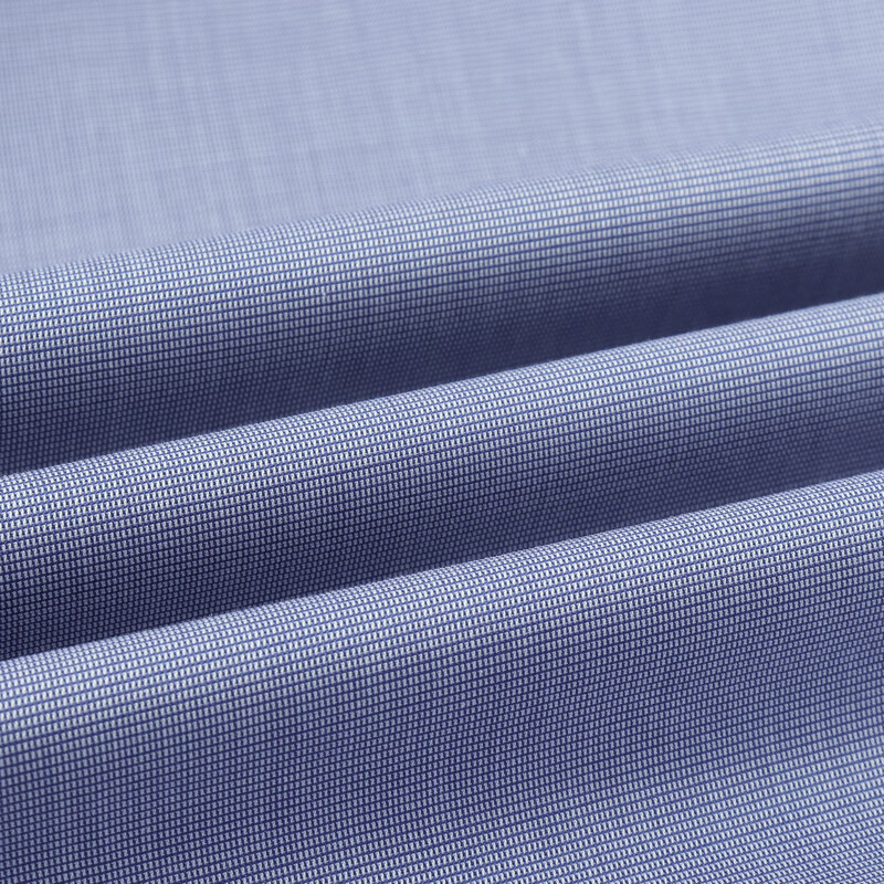 MAYOR男装进口面料高支全棉经典绅士透气长袖衬衫 MLCA19771HQT-1蓝色 175/92A