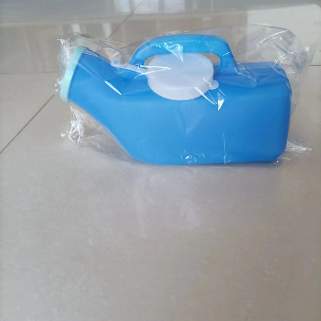 男女用接尿器加厚塑料尿壶卧床病人带刻度小便器宝宝夜壶男女用 蓝男