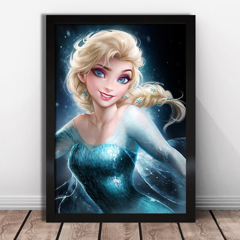 狼天影   白雪公主合集海报卡通动漫墙贴画儿童墙上贴纸装饰画可定制