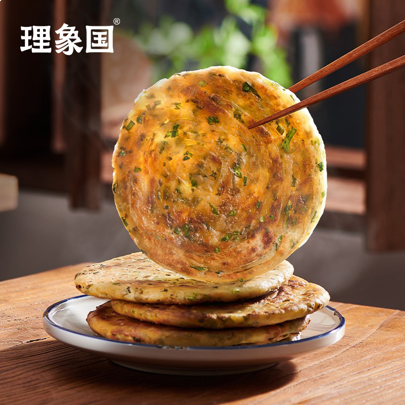 理象国老上海葱油饼 速冻半成品葱花饼 千层加厚手抓饼 5片装