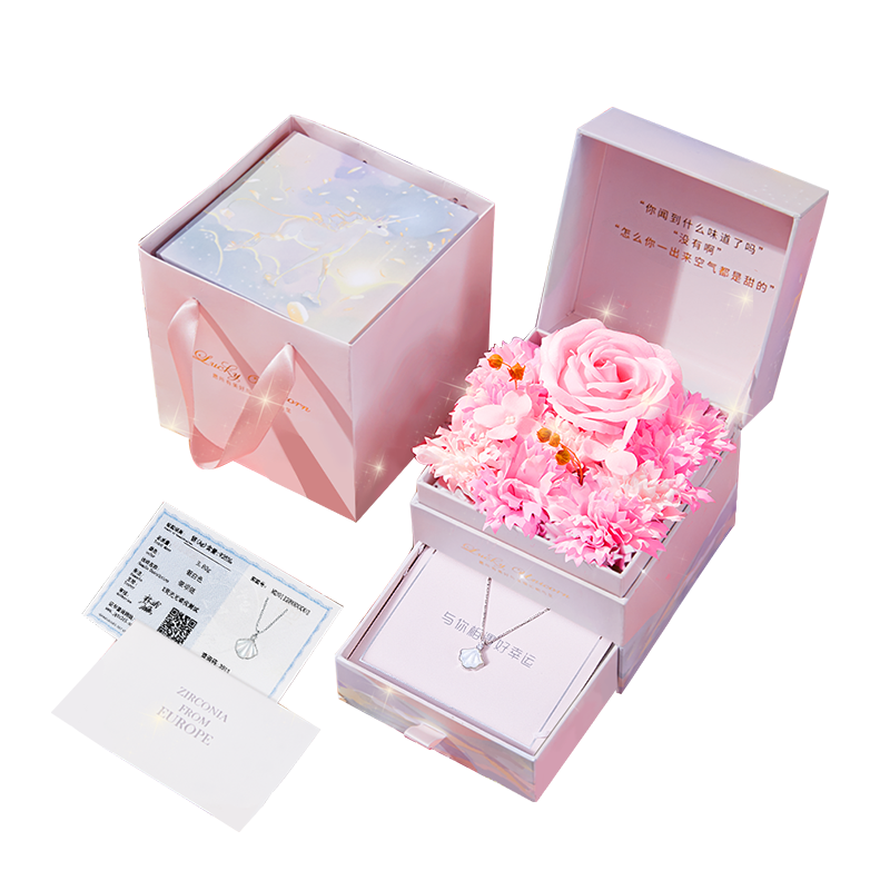 时尚珠宝：施华洛世奇锆一贝子套装银项链手链|项链历史价格价格查询App