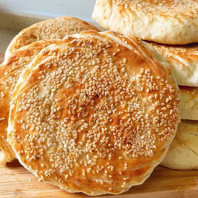 山东烧饼烤牌单县吊炉烧饼河南大烧饼手工面食尘家吊炉煎饼特产 1块