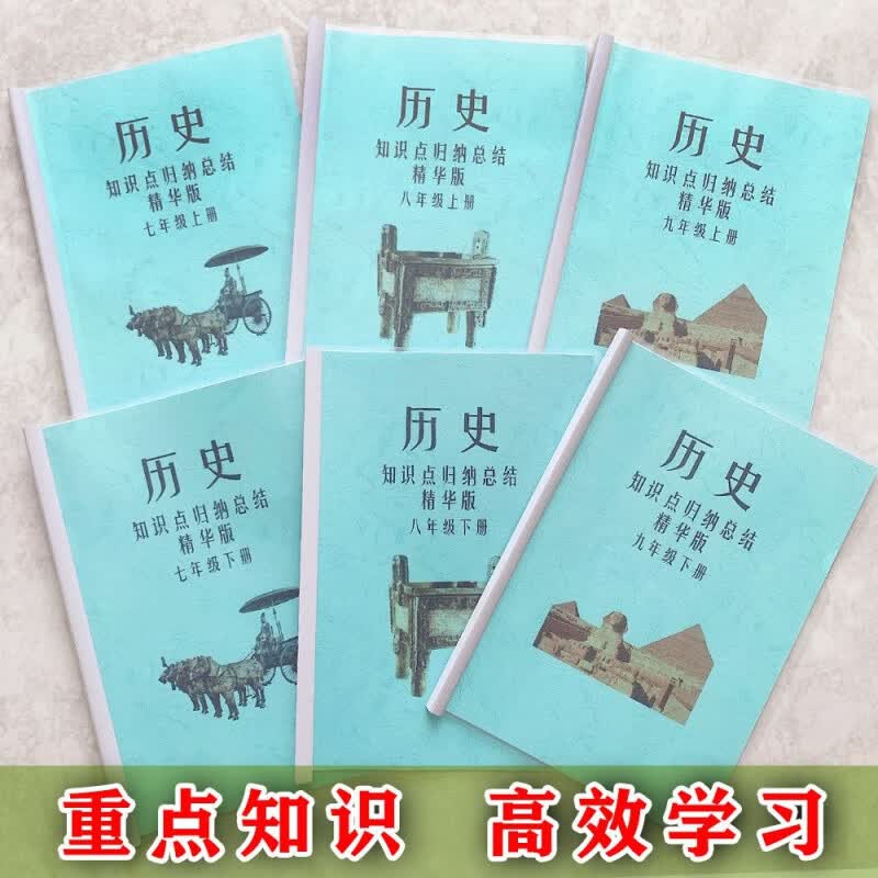 人教版初中七年级历史知识点上下册中考复习重点必背提纲总结 历史8年级上册