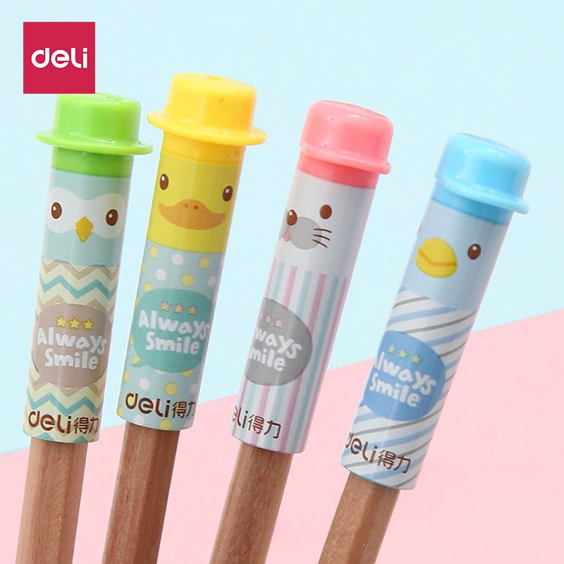 得力(deli)握笔器铅笔笔套握笔护套学生握笔套铅笔延长器学生笔帽