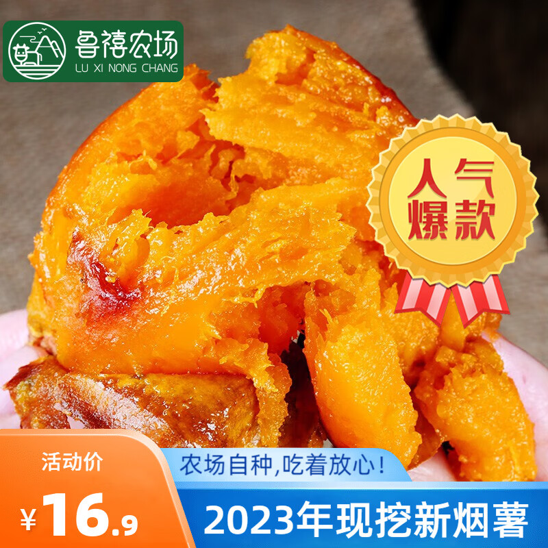 鲁禧 山东烟薯25号 流油烤地瓜 溏心冰糖红薯甜蜜烤着吃的烟番薯 粗粮 中小果5斤装（净重4.5-5斤）高性价比高么？