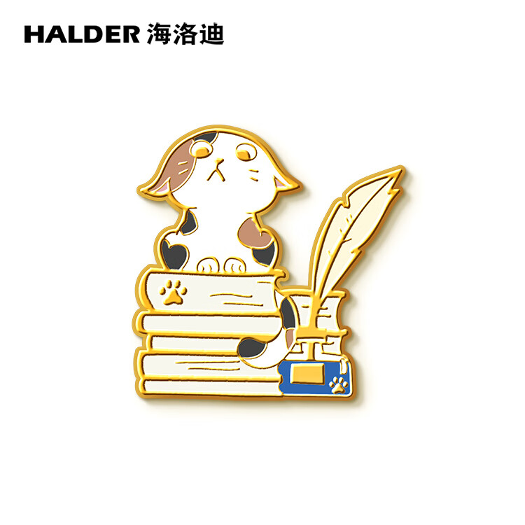 halder英短蓝猫胸针布偶猫暹罗猫橘猫小黑豹短毛猫胸章徽章卡通 三花