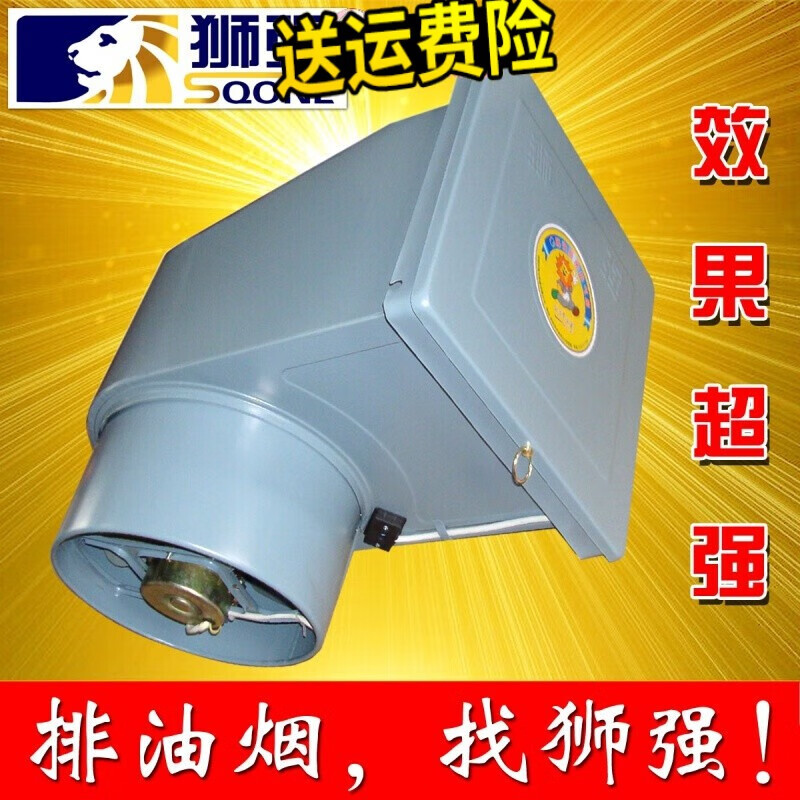 2022新款狮强抽油烟机 狮强s500a厨房油烟排气扇家用强力换气扇10寸