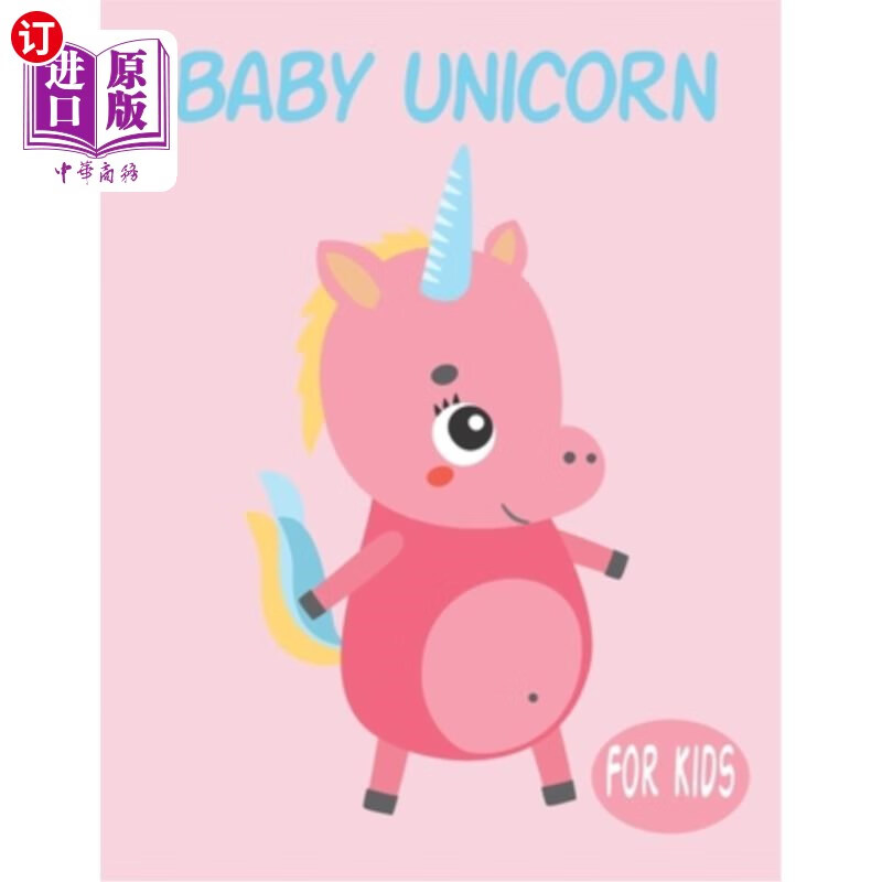 海外直订baby unicorn for kids: amazing animal coloring book
